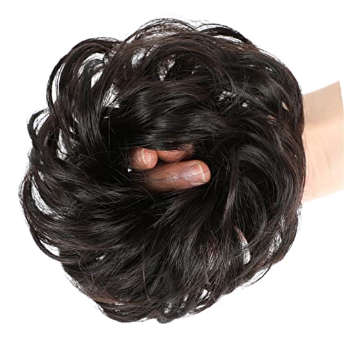FREESHOW 1pack Messy Hair Bun Hairpiece Curly Wavy Messy sintetički Šinjon za žene Updo hair Scrunchies Extension