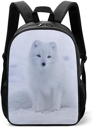 Arktička lisica u snežni modni ruksaci uzorci ispisani dnevni palački torbe za unisex