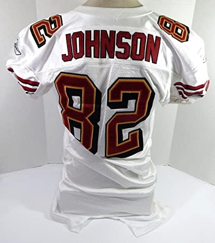 2006 San Francisco 49ers Bryant Johnson 82 Igra izdana Bijeli dres 60 S P 46 2 - Neintred NFL igra rabljeni dresovi