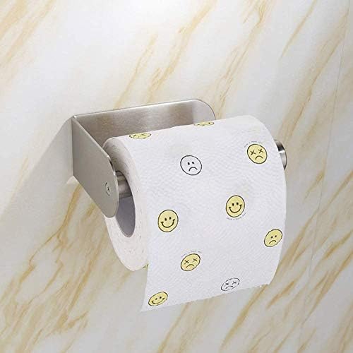 GENIGW kupaonica WC držač papira Crni zidni nosač tkiva od nehrđajućeg čelika Kuhinja ručnik za pobede sa policom WC Roll papir