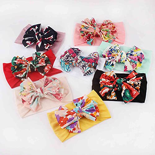 Traka za glavu stretch Bow pokrivala za glavu djevojke Hairband Floral 8PC baby Infant Kids hair accessories Girl Clips Hair