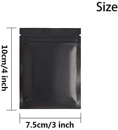 Ftregon Mylar torbe 100 pakovanja vrećica otpornih na miris u setovima posuda za hranu - folija od 3 * 4 inča sa prozirnom prozorskom
