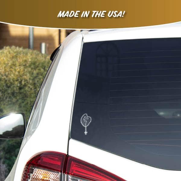 Mary Rosary naljepnice za kamion za automobile Tablet Tumbler mobitel - set od 3 hrišćanske naljepnice za automobile naljepnice -