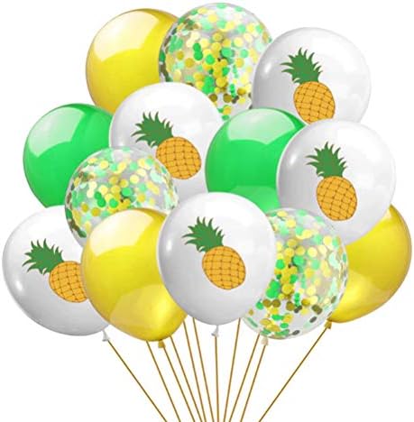 15pcs jednog seta Creative Balton Hawaii stil baloni Ananas uzorak baloni osjetljivi konfeti baloni za zabavu Home Festivel