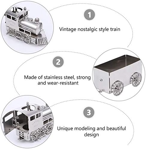 Vorcool Kids Mour Set Steam Train Locomotive Model od nehrđajućeg čelika Retro dječja dječja dekoracija vlaka model klasičnog seta