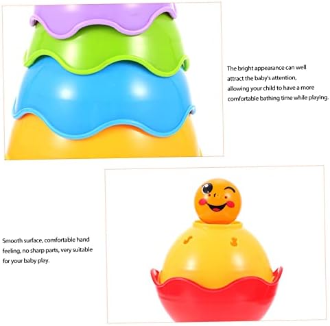 Toyvian 1 set vodene igračke kupatilo igračke za kupanje za djecu plaže igračke za djecu koja se bave čaše kupatila kupanje igračke za kupanje Montessori Stacking igračka plastična kupaonica igračka za kupanje igračaka