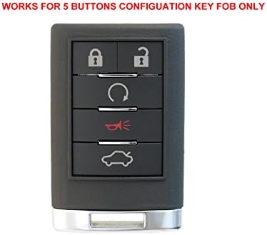 Velsman Key FOB silikonski poklopac kućišta za Cadillac ATS CTS DTS STS XTS ATS SRX, C7 Corvette