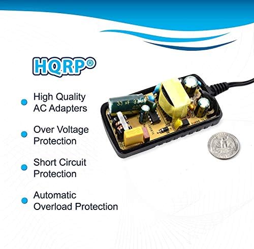 HQRP 18V 1A AC DC punjač za napajanje, DC utikač 5.5x2.1mm Pozitivna polariteta -C + tip pozitivan, kompatibilan sa 18-voltom, ul navedenom