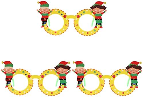Ovast 6 kom. Dječji naočale Cosplay papir za karnevalske naočale Zabavni okviri Party Favority Masquerade Božićni foto prop