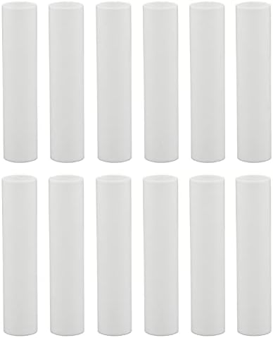 Creative Hobiji® 1751-Set od 12,4 inča visokih bijelih plastičnih Navlaka za svijeće rukavi navlake za lustere ~ baza kandelabra