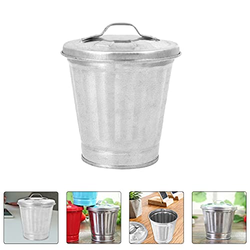 STOBOK stilski kontejneri za smeće Mini željezne kante za smeće kanta za smeće: Mini metalna kanta za smeće držač olovke za ostavu