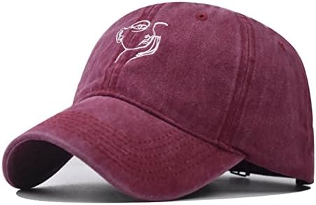 SSDXY Vintage oprane kape za bejzbol kape u nevolji podesivi navlaka nekonstruati pamučni tata šešir za muškarce ženske