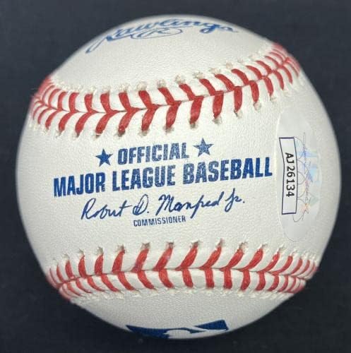 Joe Mauer 2.143 pogodak potpisan bejzbol JSA - autogramirani bejzbol