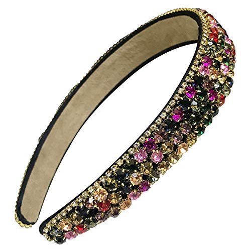 Numblartd Handmade Luxury Wide-edge Sparkle Crystal Rhinestone traka za kosu obruč bend-Žene Lady Fashion udoban Hair-Band Headwear Hair Accessories za vjenčanje i zabavu