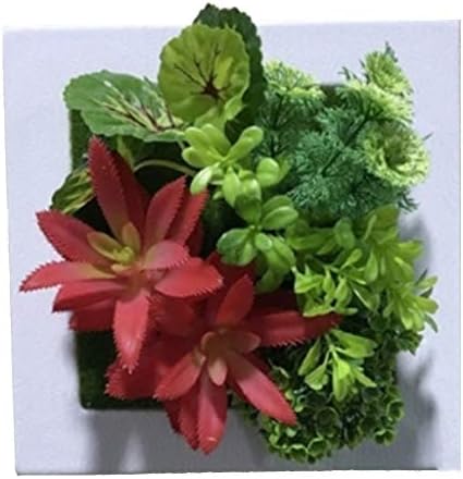 Ynfngxu Mješoviti umjetni cvjetni biljci bez okusa postrojenja za bazure Pogodno za kućni vrt DIY zidni ukras 20x20cm