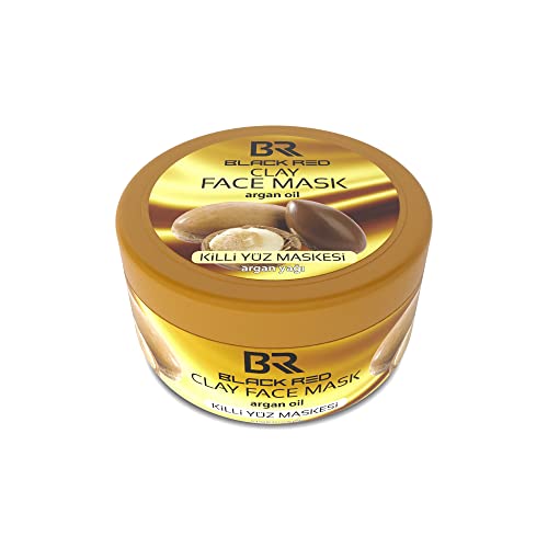 BlackRedCollection gline maska za lice, tretman kože & čišćenje Arganovo ulje 14.1 oz. 0.88 lb prirodna glinena maska za lice sa dubokim čišćenjem pora & amp; tretman kože