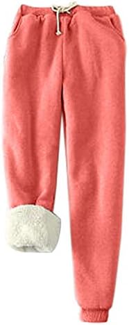 Wocachi Womens Fleece Tweatpants Sherpa Skinute zimske tople atletske jogger hlače plišane ugodne termalne tajice sa džepovima