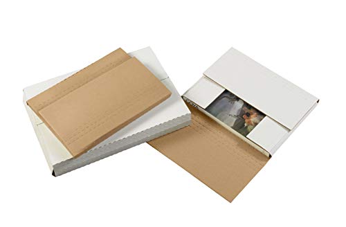 Top Pack Supply Easy-Fold Mailers, 20 x 16 x 2, Bijela