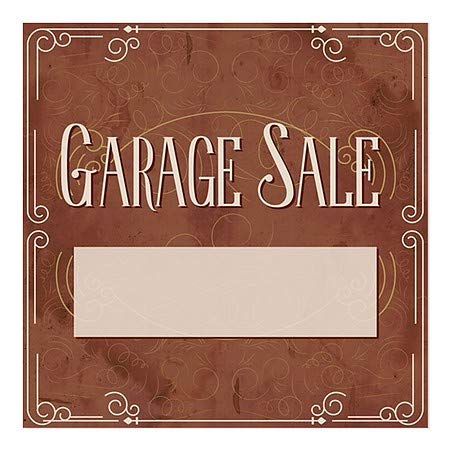 CGsignLab | Garažna prodaja -Victorska kartica prozor Cling | 8 x8