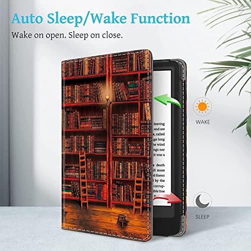 Guksraso futrola za Kindle Paperwhite-Pu Navlaka za rukave sa utorom za kartice i trakom za ruke - sa automatskim buđenjem/spavanjem