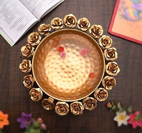 Dekorativna zdjela u obliku cvijeća za kućnu ručno izrađenu posudu za plutajuće cvijeće i čaj svijetle svijeće Dom, uredski i stolni