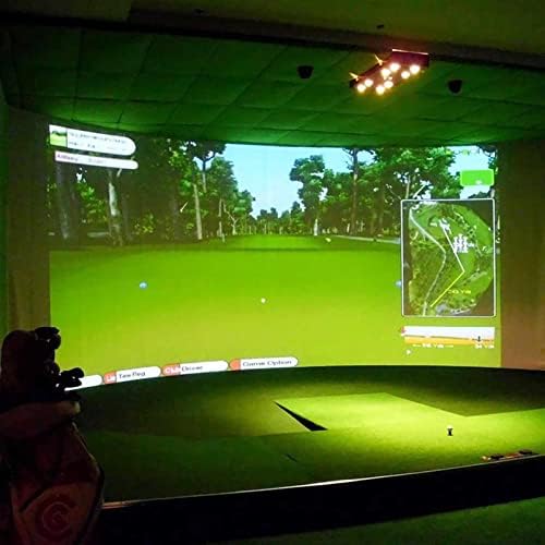 PBKINKM Golf lopta Simulator Impact Exction Ecreect Ecreen Zatvoreni bijeli tkaninski materijal Golf vježbanje Golf Cilj