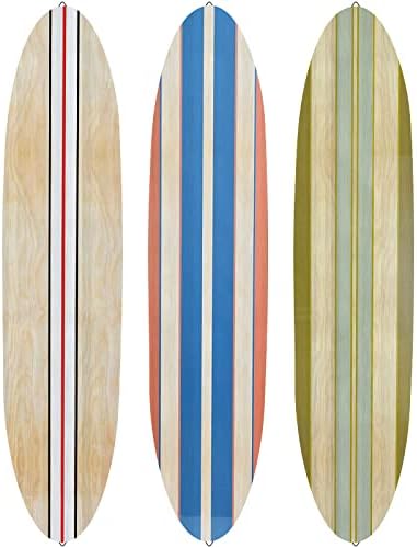 3 komada zidna kockice za surfanje Drvena za surfanje za uređenje plaže HAWINGS potpisuje tropsko zidno dekor Havajski dekor Ljetni