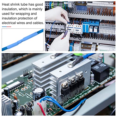 MecCanixity croad shrink Kit 2: 1 18 mm dia 3,3ft plava crvena izolacija zaštita za električnu kablovsku žicu