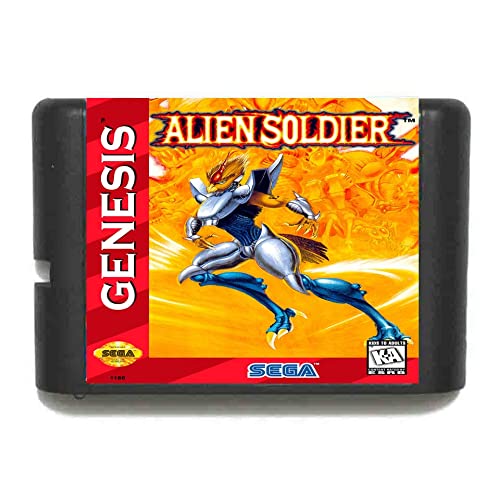 Alien Soldier 16 bitna MD karta za 16-bitnu Sega Megadrive Genesis Game Console-Euro školjka