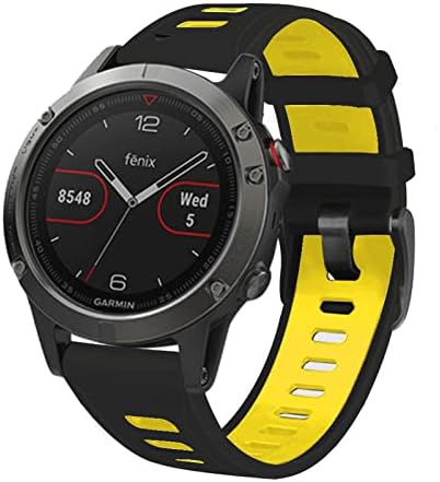 HAODEE Quick Fit silikonska traka za sat 26mm za Garmin Fenix 7X 6X Pro / 5X Plus / 3 HR / Enduro/Descent MK1 Mk2 Mk2i traka za pametnu