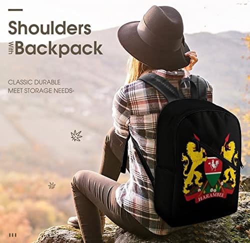 Kenija putni ruksak za ruke Prints uzorak Daypack casual Ramens torbe sa pretincima za muškarce i žene škola