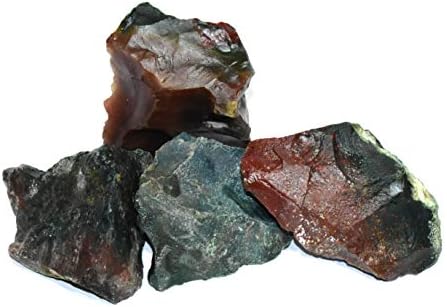 Pyramid Tatva Raw - Bloodstone 50 GM Grubi kamen prirodno liječenje Crystal Stone Reiki Čakra Balansiranje